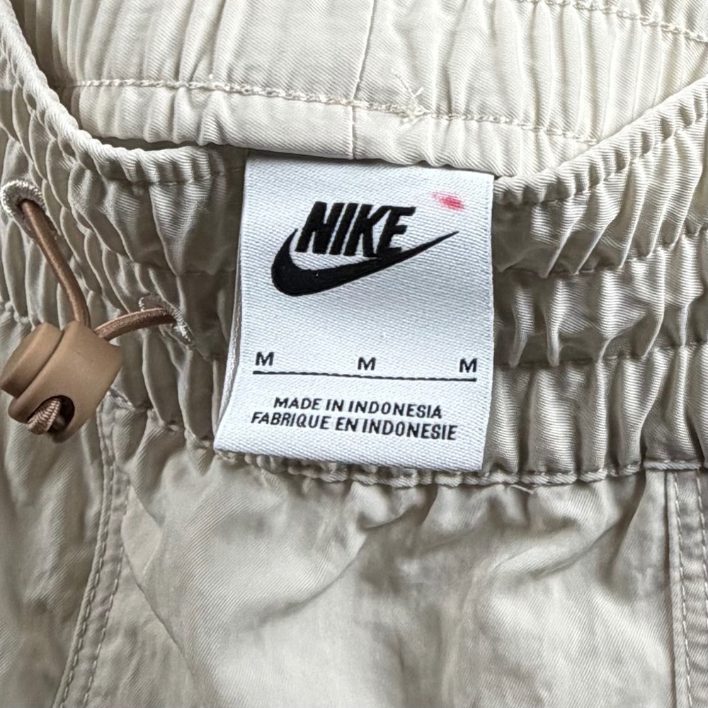 Nike Sportswear Women Cream Tan Colorblock Track Pants Size M CZ8909-141 - Picture 4 of 4